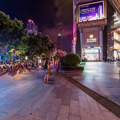 广州天河城市区夜景